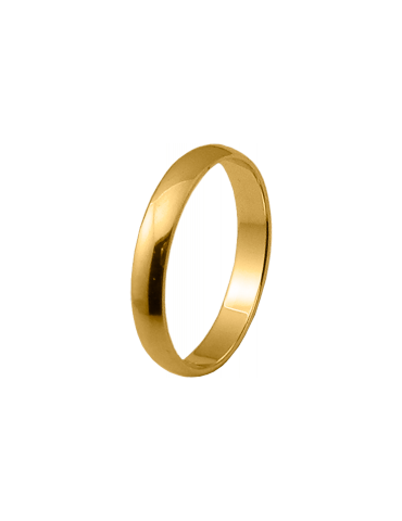 Alianza de Oro Amarillo de 18K de 2m de ancho