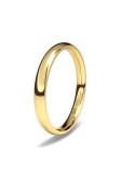 Alianza de oro amarillo almendrada minimal