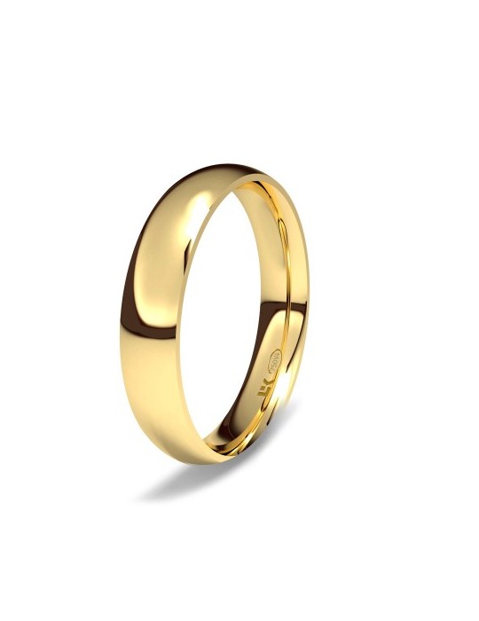 Alianza de oro amarillo almendrada maximal