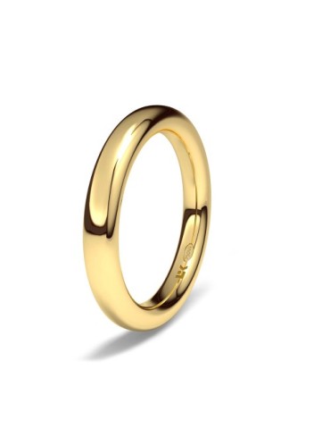 Alianza de oro amarillo elipse