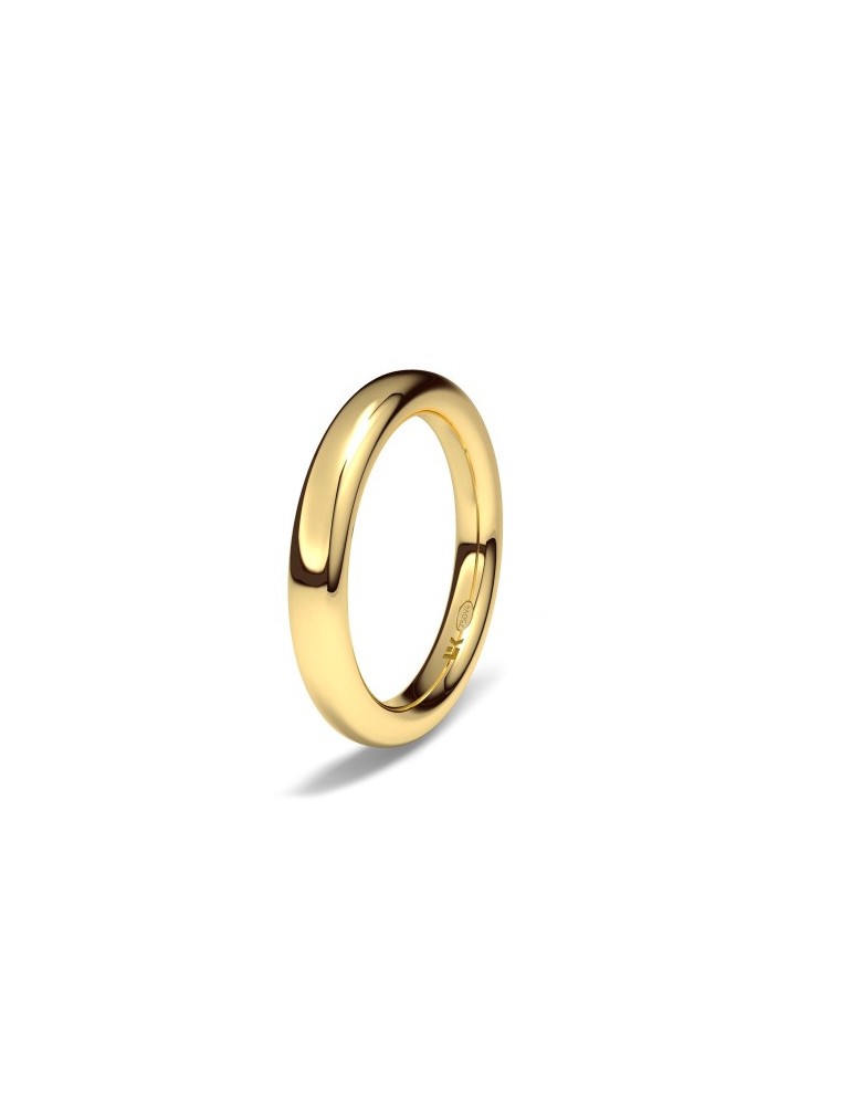 Alianza de oro amarillo elipse