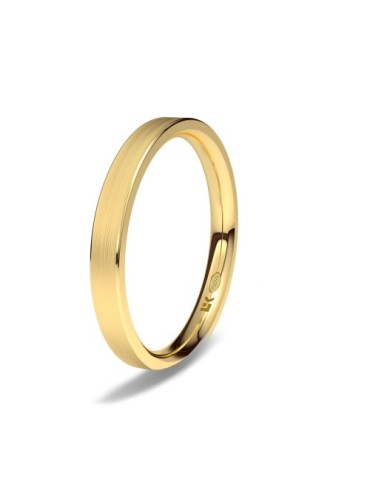 Alianza de oro amarillo confort minimal