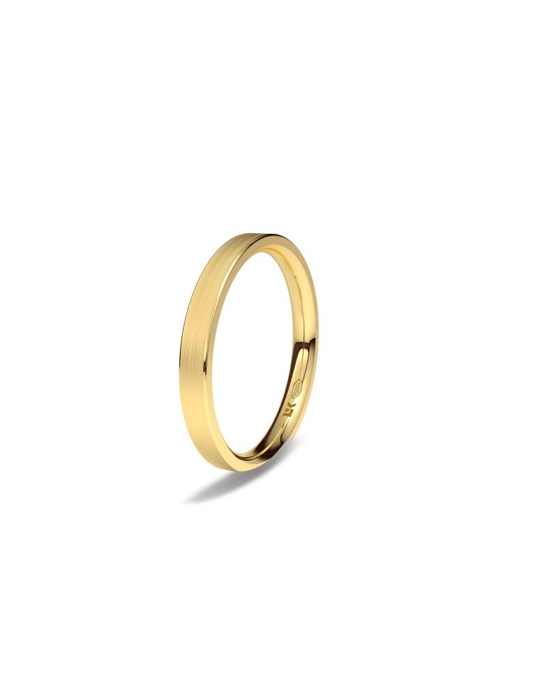 Alianza de oro amarillo confort minimal