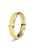 Alianza de oro amarillo Bisel