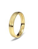 Alianza de oro amarillo plana minimal dos bandas