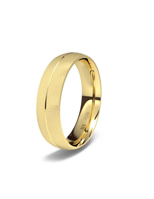 Alianza de oro amarillo almendrada Tui