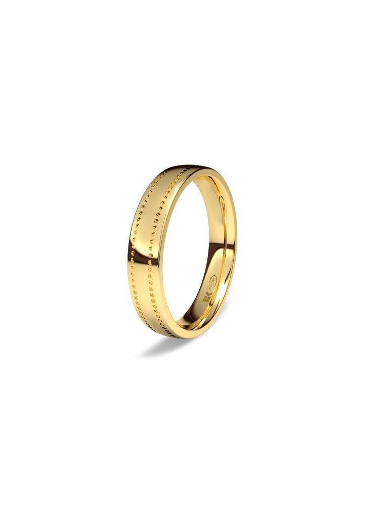 Alianza de oro amarillo plana estándar Puntos