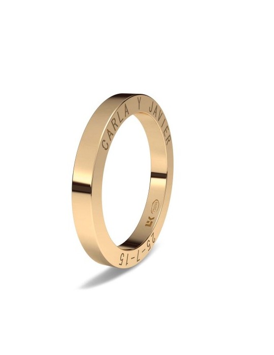 Alianza oro rojo Lateral