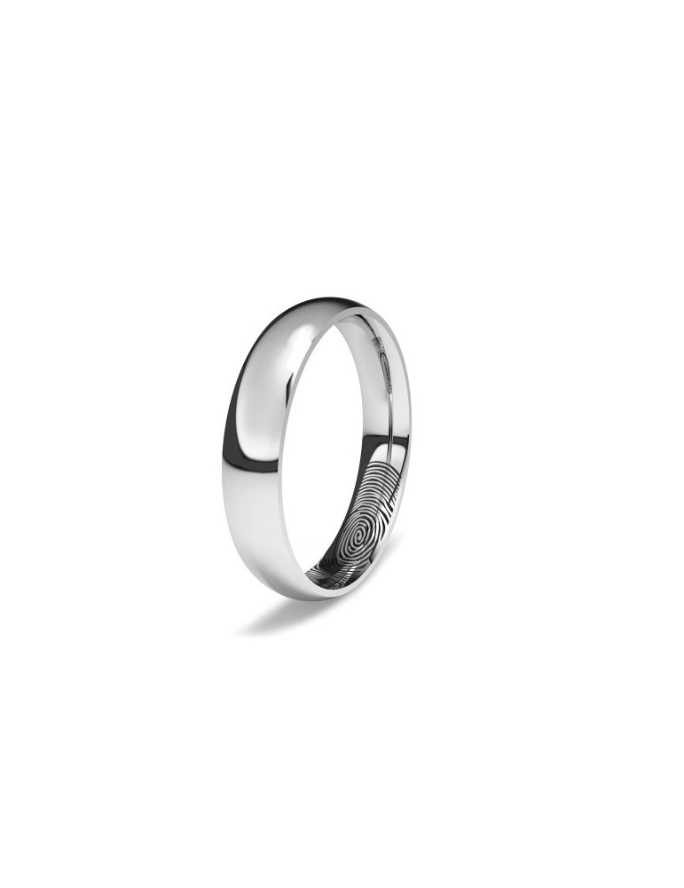 Alianza almendrada huella interior