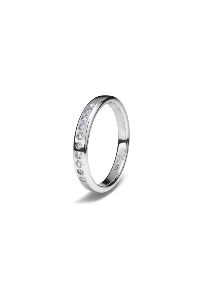 Alianza oro blanco Oval