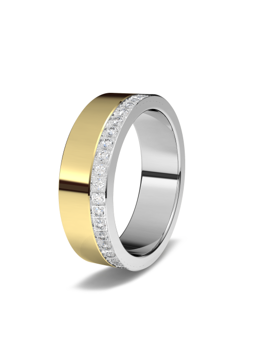 Alianza Bicolor Rectangular 6 mm