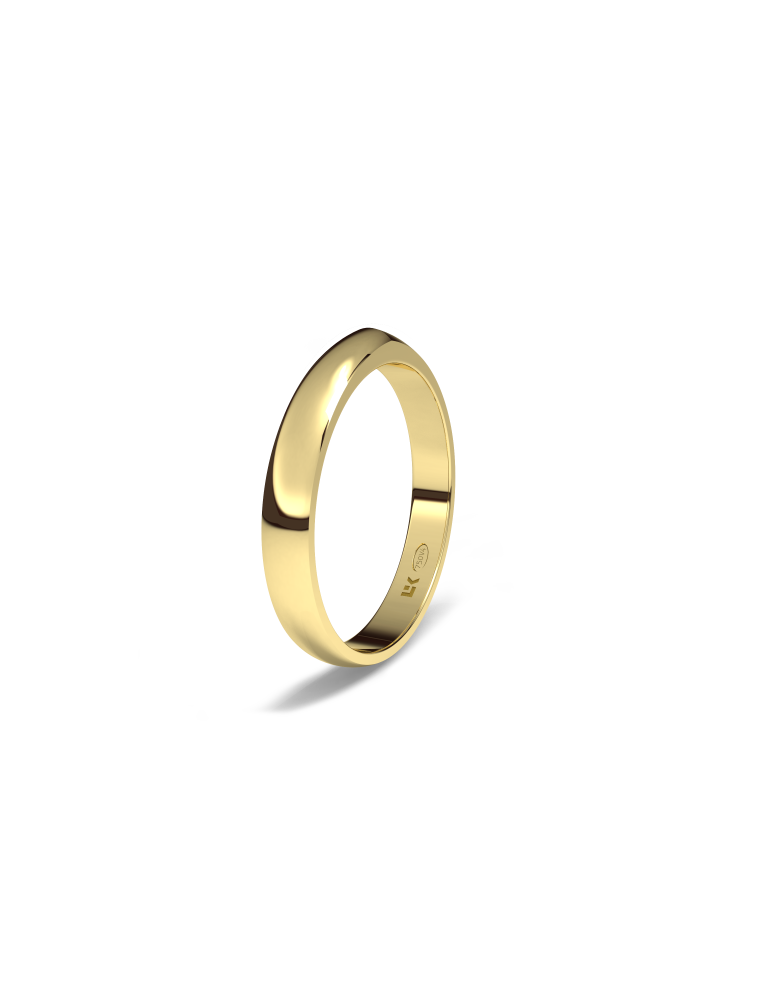 Alianza de oro amarillo polygonal 1 máximal