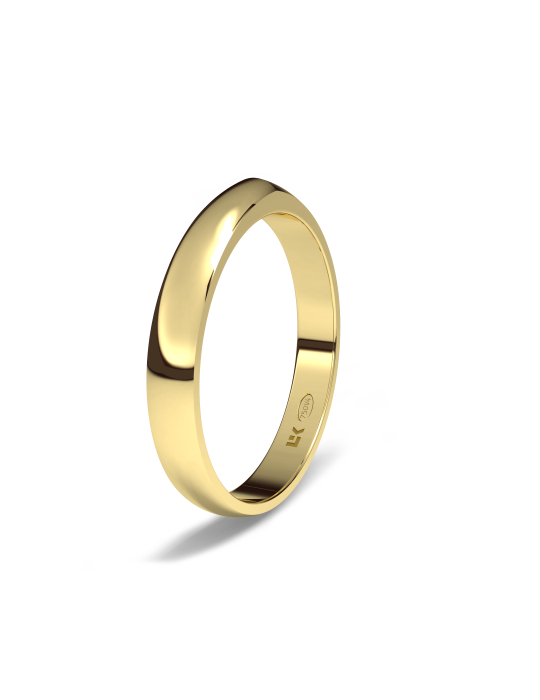 Alianza de oro amarillo polygonal 1 máximal