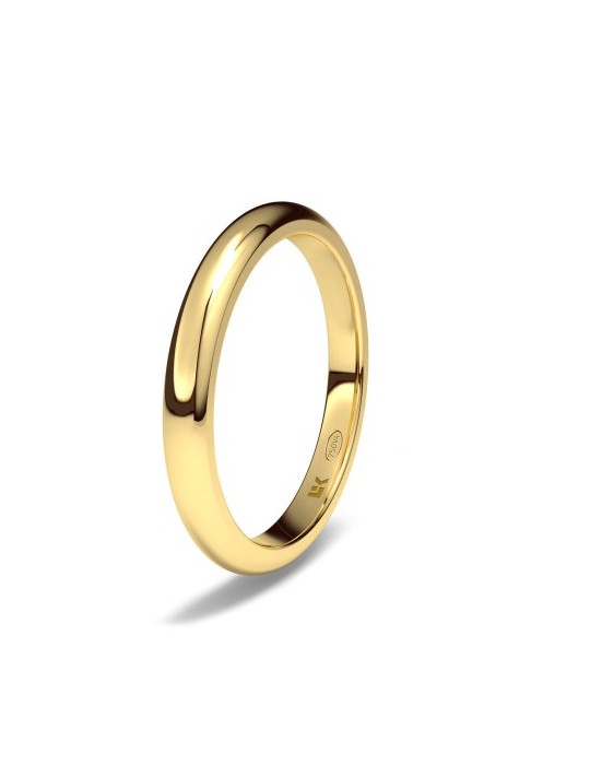 Alianza de oro amarillo Media Caña Zero