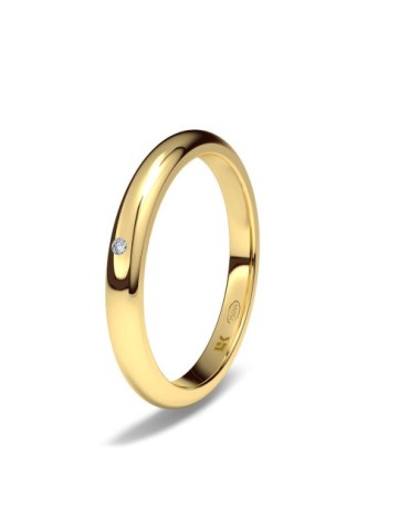 Alianza de oro amarillo Media Caña Zero