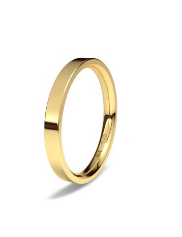 Alianza de oro amarillo Forma D confort