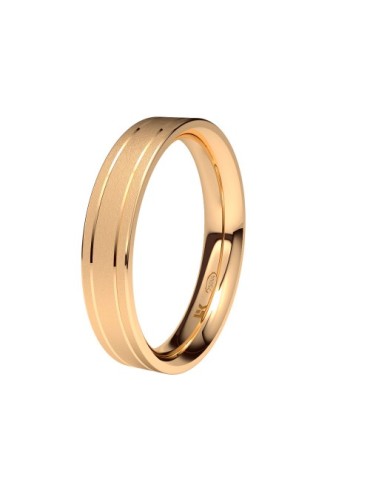 Alianza de oro rojo Forma D confort Zero