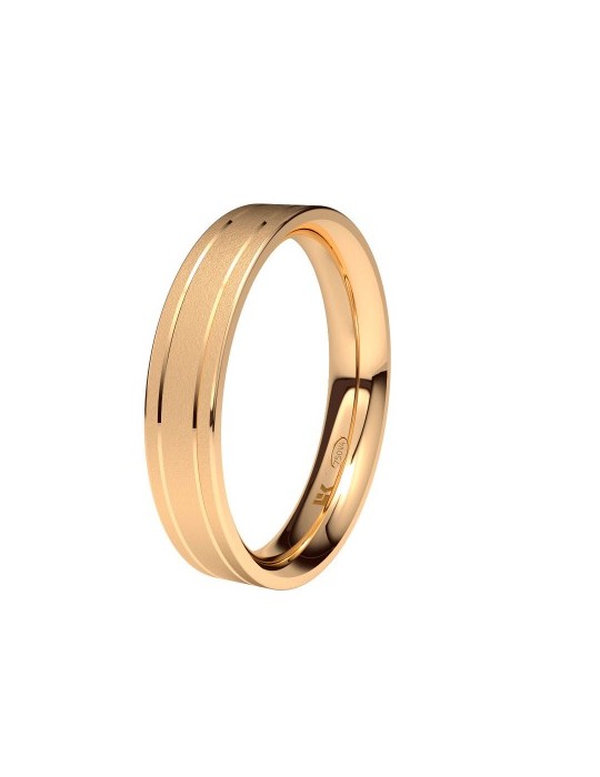 Alianza de oro rojo Forma D confort Zero