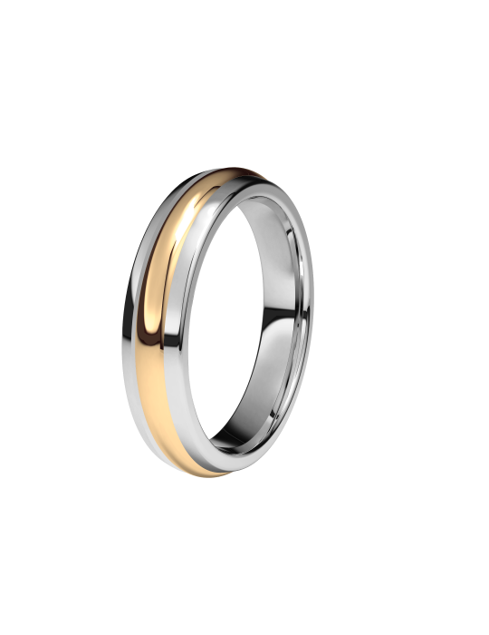 Titanio y Oro amarillo combinado