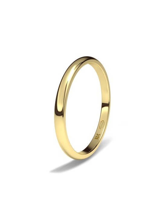 Alianza de oro amarillo de 9K en Media Caña